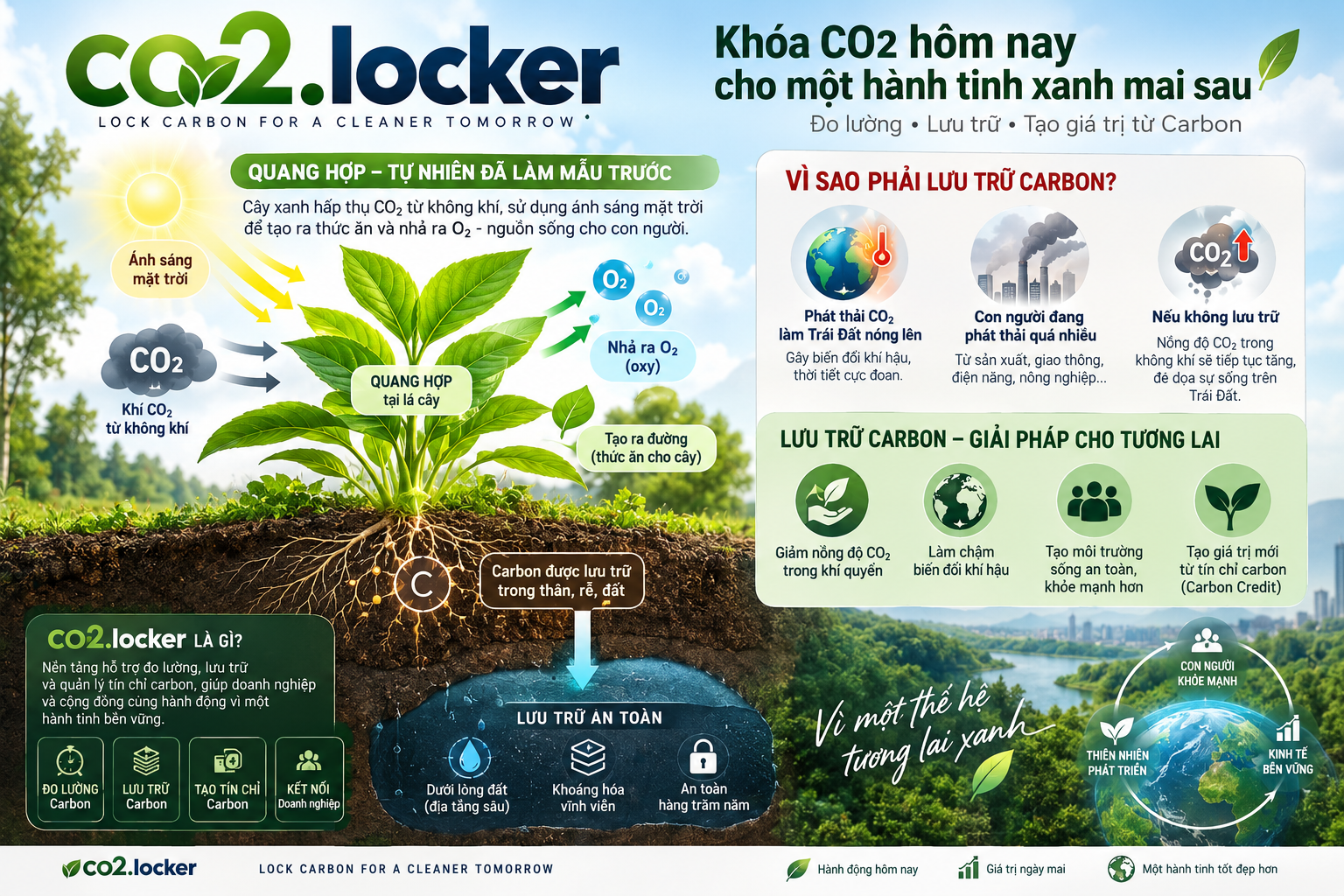 Photosynthesis and carbon storage