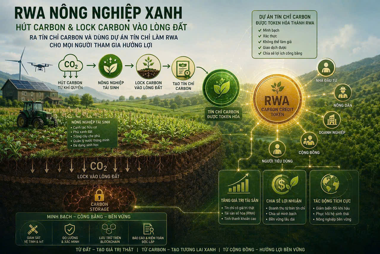 Green agriculture RWA and carbon credits